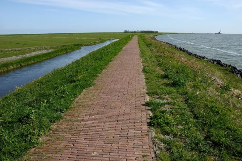 Dam road on Marken, Holland