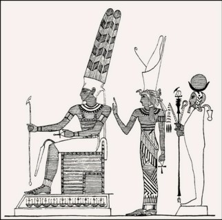 Amun, Isis and Khonsu, major deities in ancient Egyptian religion