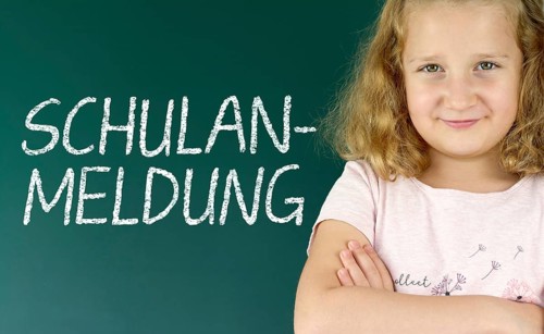 Symbolic image on the subject of school registration, school start, school enrolment, etc