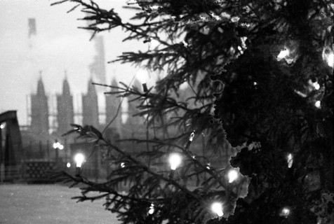 Pre-Christmas at the Hoesch AG Westfalenhuette on 12. 12. 1976 in Dortmund, Germany, Europe