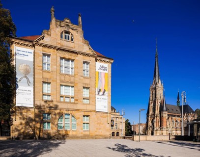 The Theatre Square in Chemnitz is located on the Street of Nations near the main railway station.