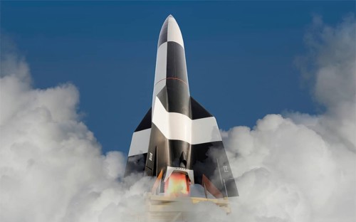 A launching German V2 rocket