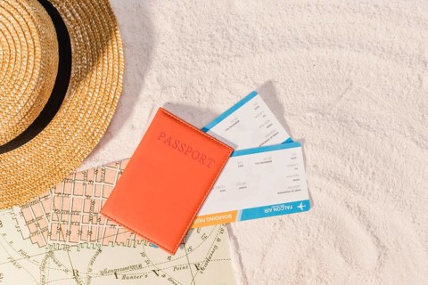 Passport guide book trip