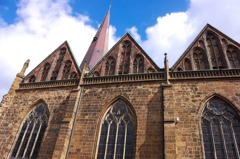 The Church of Our Lady is an Evangelical Protestant church situated northwest of the Market Square