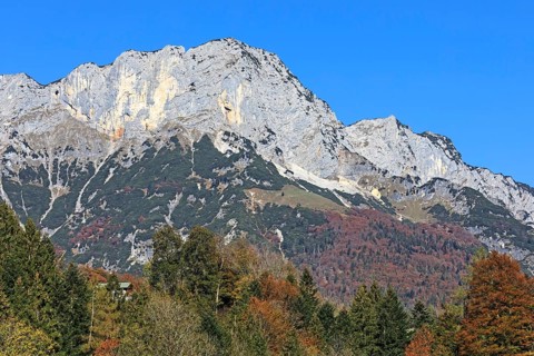 Berchtesgadener Hochthron, highest peak of the Untersberg massif in Bavaria, Germany The