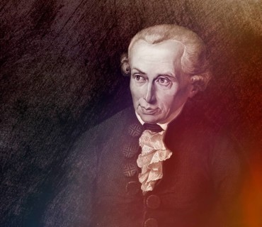 Immanuel Kant, 1724, 1804, German philosopher of the Enlightenment, digital edited according to