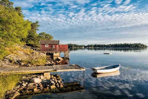 Archipelago on the Swedish coast off Stockholm