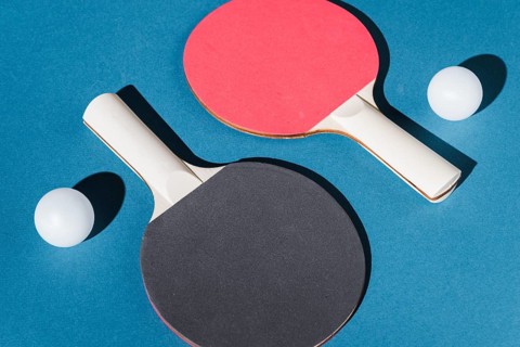 Set table tennis rackets balls