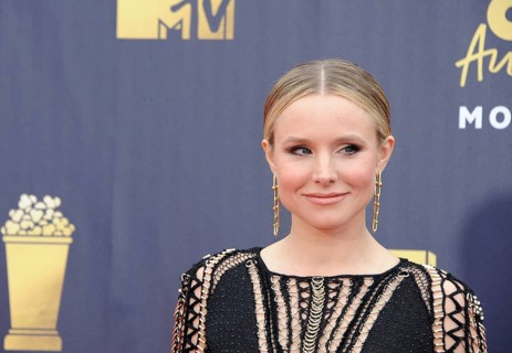 Kristen Bell at the 2018 MTV Movie And TV Awards held at the Barker Hangar in Santa Monica, USA on
