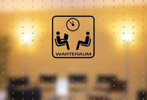 Waiting room in a doctor's practice