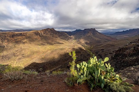 View of the mountains in the Parque Natural de Pilancones, Mirador Astronómico de la Degollada de