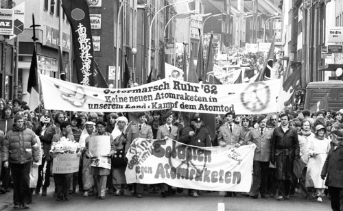 The traditional Easter March Ruhr 1982, Germany, Europe