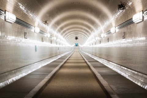 Germany, Hamburg, Alter Elbtunnel (Tunnel under Elbe River), Europe