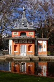 Casita del Pescador in the Retiro Park Madrid in Spain