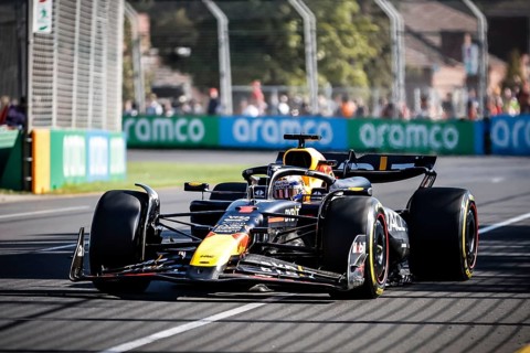 MELBOURNE, AUSTRALIA, MARCH 22: Max Verstappen of the Netherlands drives the Oracle Red Bull Racing