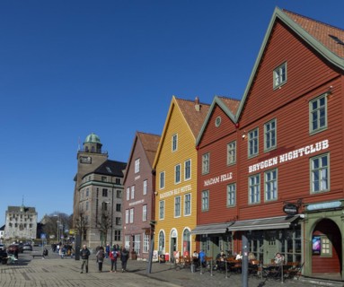 Bryggen district, Bergen, Norway, Southwest coast, Scandinavia, Northern Europe, Europe
