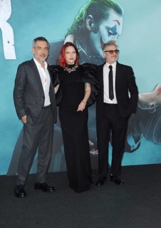 Todd Phillips, Joaquin Phoenix and Lady Gaga at the Los Angeles premiere of 'Joker: Folie a Deux'
