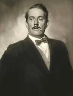 Giacomo Puccini, 1858 –1924, Italian composer, digitally edited according to a photograph