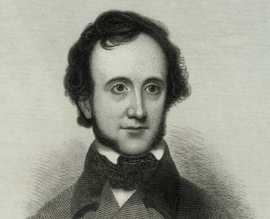 Portrait of Edgar Allan Poe, 1809 – 1849, American writer, digitally edited according to a