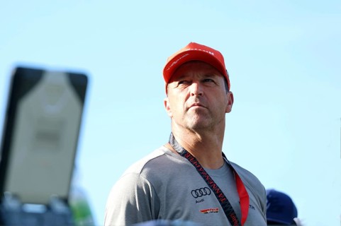 DSV Junior Ski Jumping Coordinator, Werner Schuster at the FIS Cup Summer Ski Jumping Hinterzarten