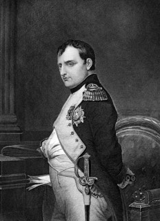 Napoleon Bonaparte (1769-1821) on engraving from 1873. Emperor of France. One of the most brilliant