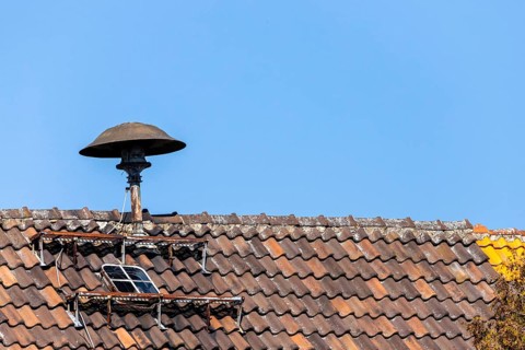 Motor siren Siren on the roof for alerting and warning