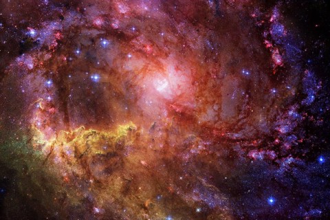 Awesome galaxy, science fiction wallpaper. Elements of this image furnished by NASA