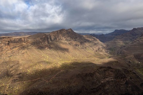 View of the mountains in the Parque Natural de Pilancones, Mirador Astronómico de la Degollada de