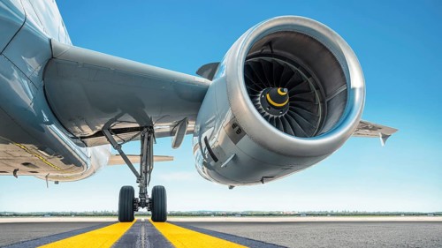 jet engine of an modern airliner