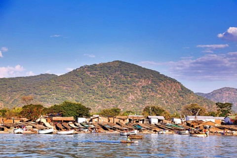 Leben am Malawi-See, Cape Mc Clear, Malawi, Africa