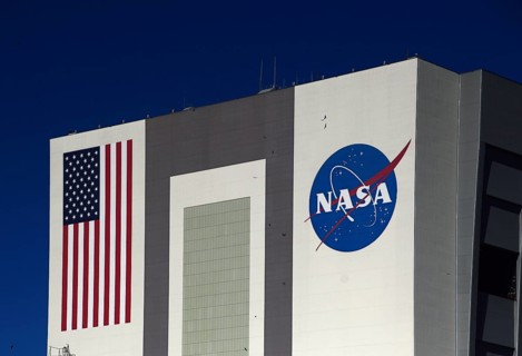 Vehicle Assembly Building at Kennedy Space Centre, Florida, USA. Vehicle Assembly Building at the
