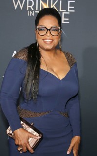 Oprah Winfrey at the Los Angeles premiere of 'A Wrinkle In Time' held at the El Capitan Theater in