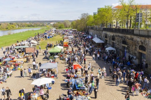 In the warmer months of the year there are several flea markets in Dresden, here is the largest one