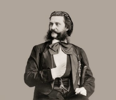 Johann Baptist Strauss II, 1825 – 1899, Austrian composer and violinist, 1879, digitally edited