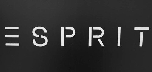 ESPRIT brand logo, black and white, Roermond, Netherlands