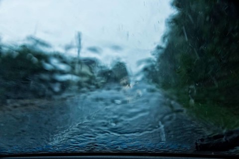 Storm on the B6 near Meissen