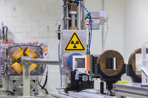 Onko Ray, research set-up, for magnetic fields in radiotherapy