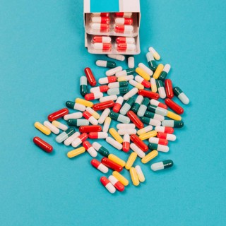 Colorful pills package