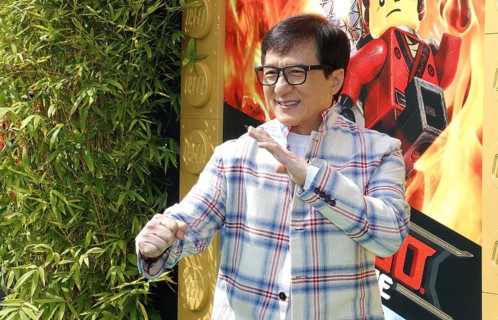 Jackie Chan at the Los Angeles premiere of 'The LEGO Ninjago Movie' held at the Regency Village