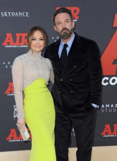 Jennifer Lopez and Ben Affleck at the Amazon Studios' World premiere of 'AIR' held at the Regency