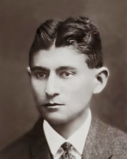 Portrait of Franz Kafka, 1883 – 1924, German-speaking Bohemian novelist, digitally edited according