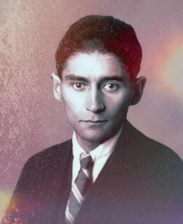 Portrait of Franz Kafka, 1883 – 1924, German-speaking Bohemian novelist, digitally edited according