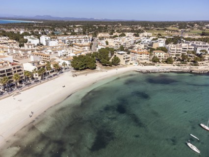 Colònia de Sant Jordi, Es Port beach view, Ses Salines, Mallorca, Balearic Islands, Spain, Europe