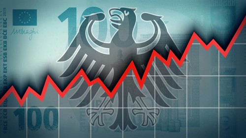 Symbolic image on the topic of government debt, debt ratio, new debt, etc. in Germany