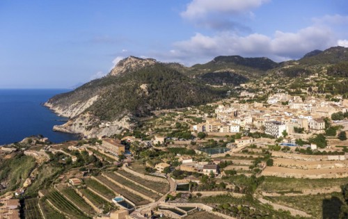 Cultivation terraces, Banyalbufar, Majorca, Balearic Islands, Spain, Europe