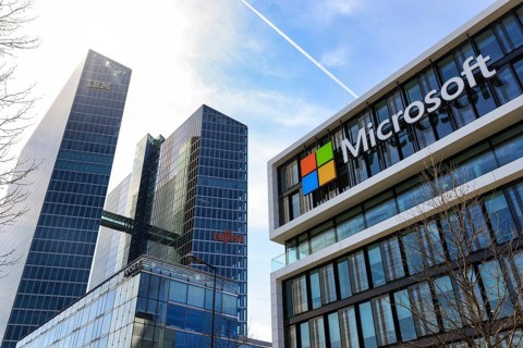 Microsoft european HQ in Munich, Germany, Europe