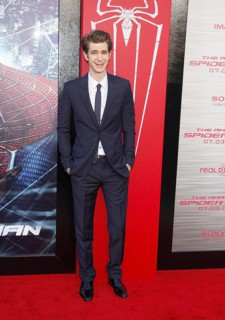 Andrew Garfield at the Los Angeles premiere of 'The Amazing Spider-Man' held at the Regency Village