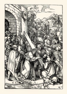 Carrying the Cross, by Hans Schäufelin, woodcut, 16th century