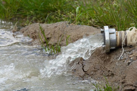 Close-up of water hose