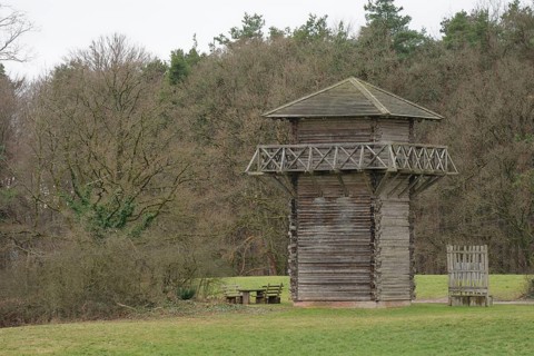 Limes tower, watchtower, border tower, Roman period, Romans, Limes, Mainhardt-Gailsbach,